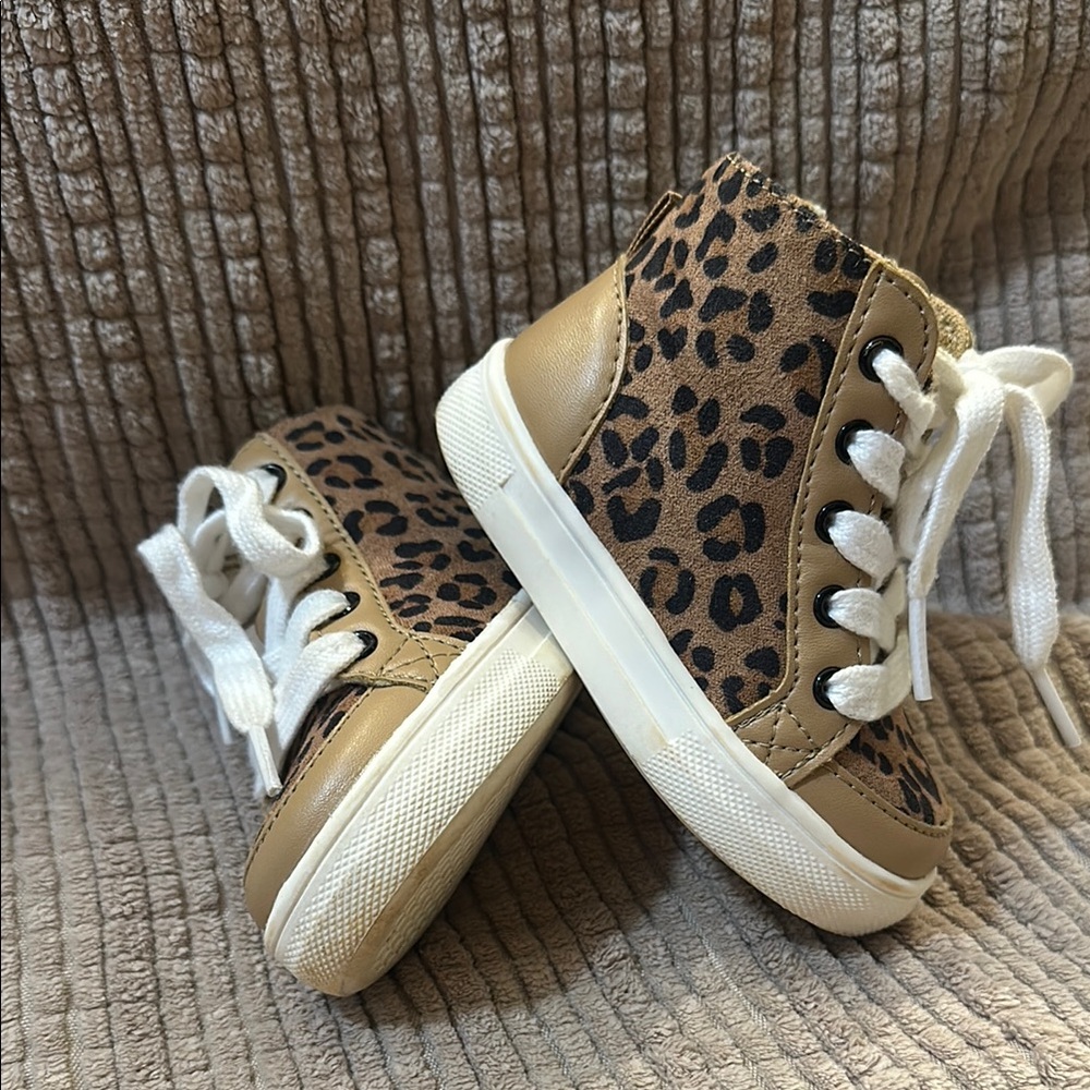 GAP Brown Tan Slip-On Sneakers with White Soles